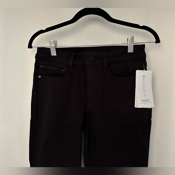 Athleta Women’s Flex Ultra Skinny Jean, size 6P. Black. New with tags. - Picture 4 of 7